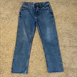 Zara Blue Ankle & Cropped Jeans